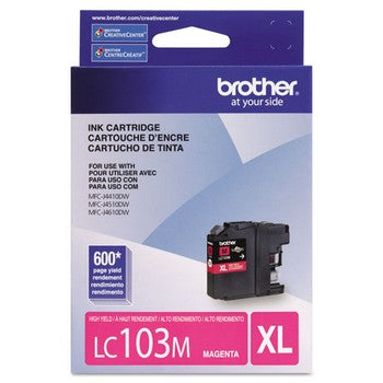 Brother LC-103M Magenta, High Yield Ink Cartridges