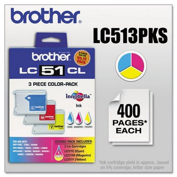 Brother LC-51 Color, Multi Pack Ink Cartridge