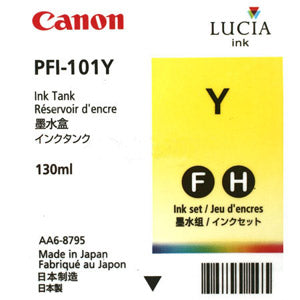 Canon PFI-101Y Yellow Ink Cartridge, Canon 0886B001AA