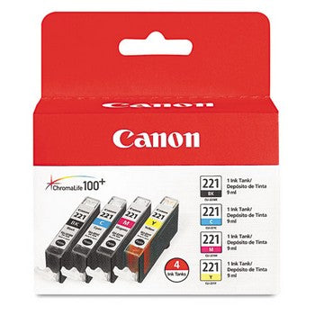 Canon CLI-221 Color, Value Pack Ink Cartridge, Canon 2946B004