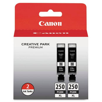 Canon PGI-250XL Black, Standard Yield, 2/Pack Ink Cartridge, Canon 6432B004