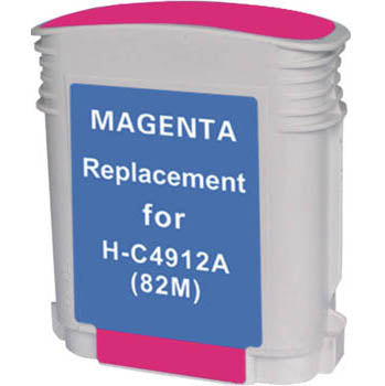 Generic Brand (HP 82) Remanufactured Magenta, High Yield Ink Cartridge, Generic C4912A