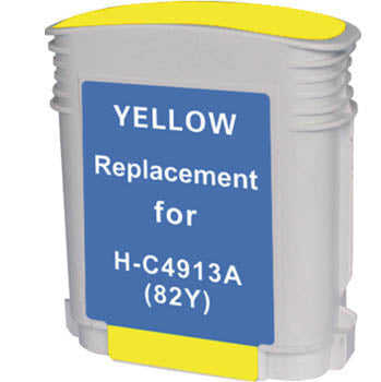 Generic Brand (HP 82) Remanufactured Yellow, High Yield Ink Cartridge, Generic C4913A