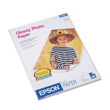 Epson Glossy Photo Paper, 8.5 x 11 inch Letter size (S041141)