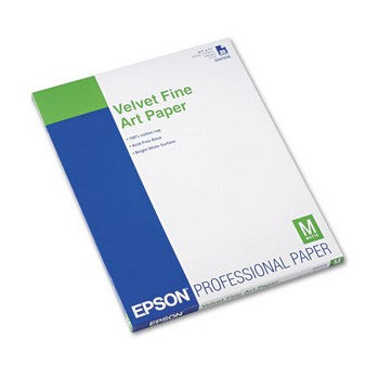 Epson 8.5 x11 Velvet Fine Art Paper, Epson S041636
