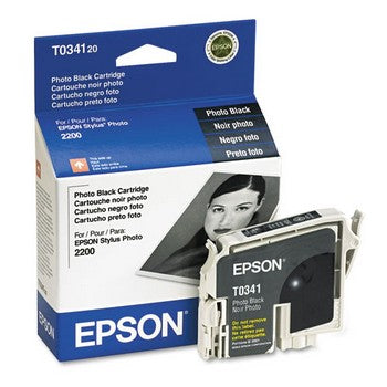 Epson T0341 Photo Black Ink Cartridge, Epson T034120