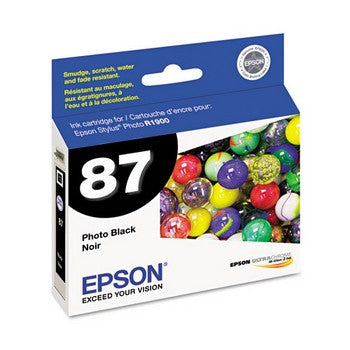 Epson 87 Black Ink Cartridge, Epson T087120