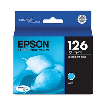 Epson 126 Cyan, High Yield Ink Cartridge, Epson T126220