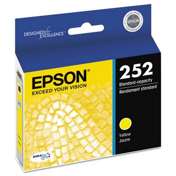 Epson 252 Yellow, Standard Yield Ink Cartridge, Epson T252420