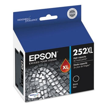 Epson 252XL Black, Ultra High Yield Ink Cartridge, Epson T252XL120