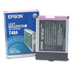 OEM/Original Epson T484 (T484011) Ink Cartridge, Light Magenta