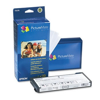 Epson T5570 Color Ink Cartridge and Photo Paper Kit, Epson T5570