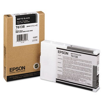 Epson T613800 Matte Black Ink Cartridge