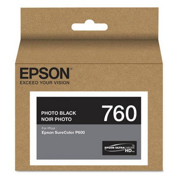 Epson T760 Photo Black, Standrad Yield Ink Cartridge, Epson T760120