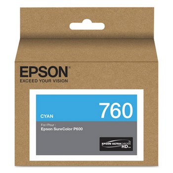 Epson T760 Cyan, Standard Yield Ink Cartridge, Epson T760220