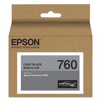 Epson T760 Light Black, Standard Yield Ink Cartridge, Epson T760720