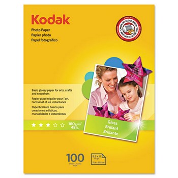 Kodak Photo Paper, Glossy 8.5 x 11inch/100 Sheets