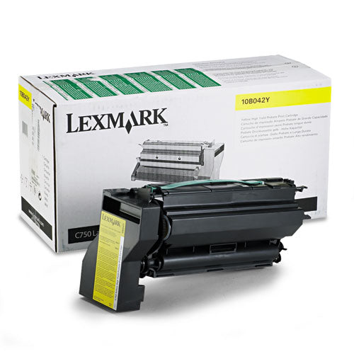Lexmark 10B042Y Yellow, High Yield Toner Cartridge