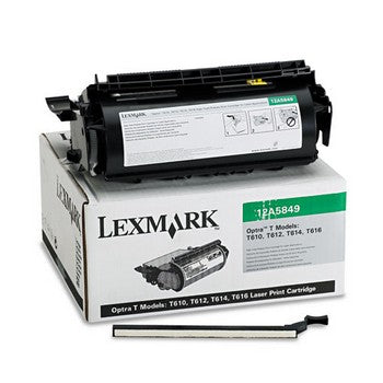 Lexmark 12A5849 Black, High Yield Toner Cartridge