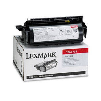 Lexmark 12A6735 Black, High Yield Toner Cartridge