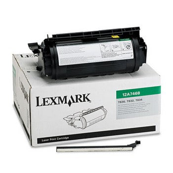 Lexmark 12A7468 Black, High Yield Toner Cartridge