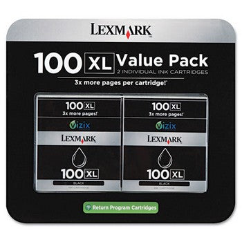 Lexmark 100XL Black, High Yield Ink Cartridge, Lexmark 14N1187