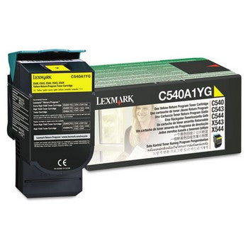 Lexmark C540A1YG Yellow, Retrurn Program Toner Cartridge