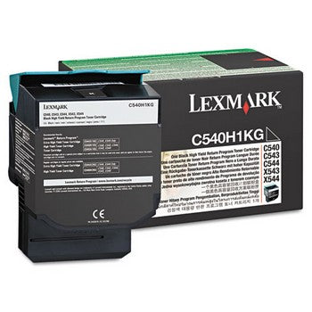 Lexmark C540H1KG Black, High Yield, Retrurn Program Toner Cartridge