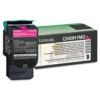 Lexmark C540H1MG Magenta, High Yield, Retrurn Program Toner Cartridge