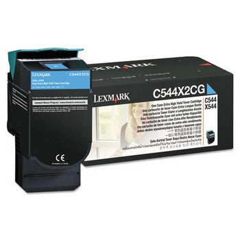 Lexmark C544X2CG Cyan, Extra High Yield Toner Cartridge