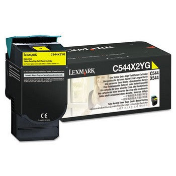 Lexmark C544X2YG Yellow, Extra High Yield Toner Cartridge