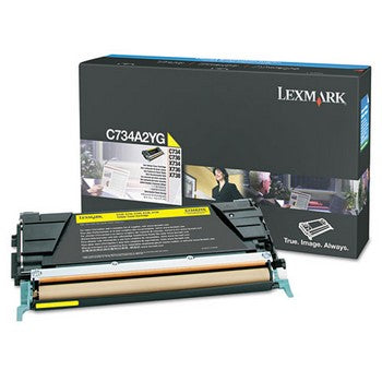 Lexmark C734A2YG Yellow Toner Cartridge