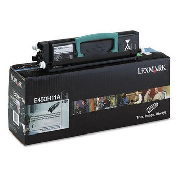 Lexmark E450H11A Black, High Yield Toner Cartridge