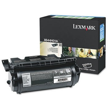 Lexmark X644H01A Black, High Yield Toner Cartridge