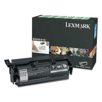 Lexmark X65X Black, Extra High Yield Toner Cartridge, Lexmark X654X41G