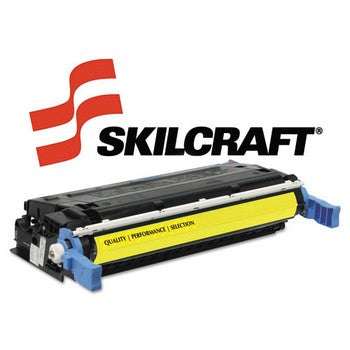 Compatible HP 641A Yellow, Standard Yield Toner Cartridge, SKILCRAFT SKL-C9722A
