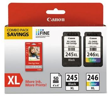 Canon 8278B005 Ink Cartridge and sheets