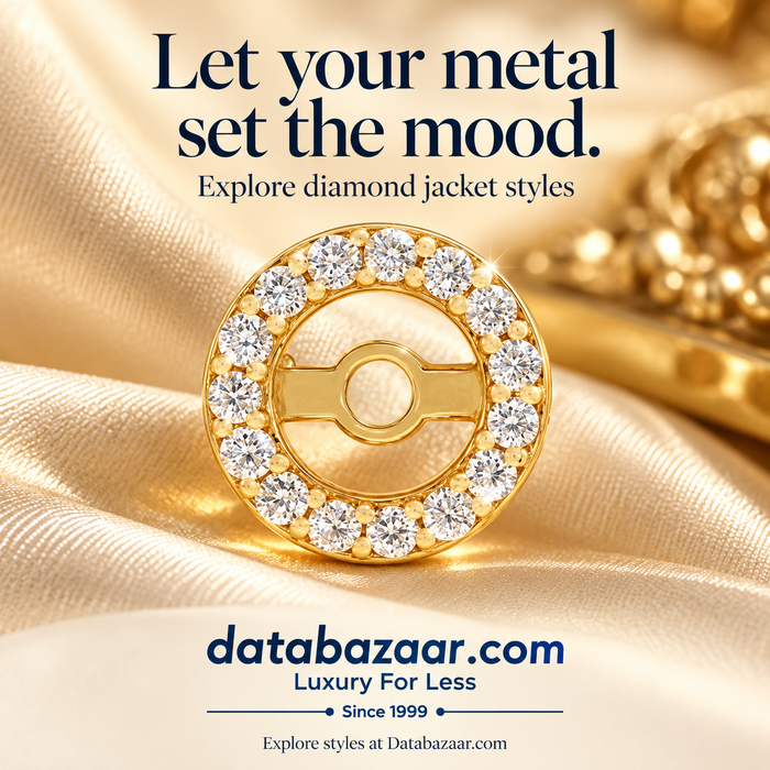 Let your metal set the mood. Explore diamond jacket styles