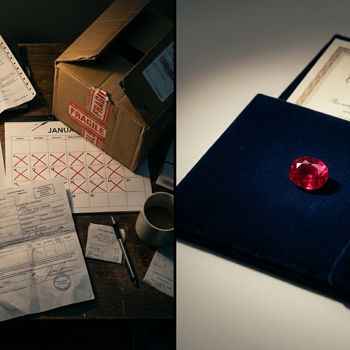 The old way vs the Databazaar way of buying Jyotish gemstones — customs and delays vs certified and shipped from USA