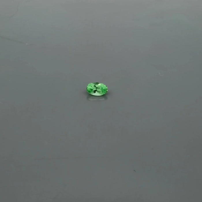 0.34ct Oval Natural Garnet (Colour Green, Clarity Slightly Included, Cut Faceted)