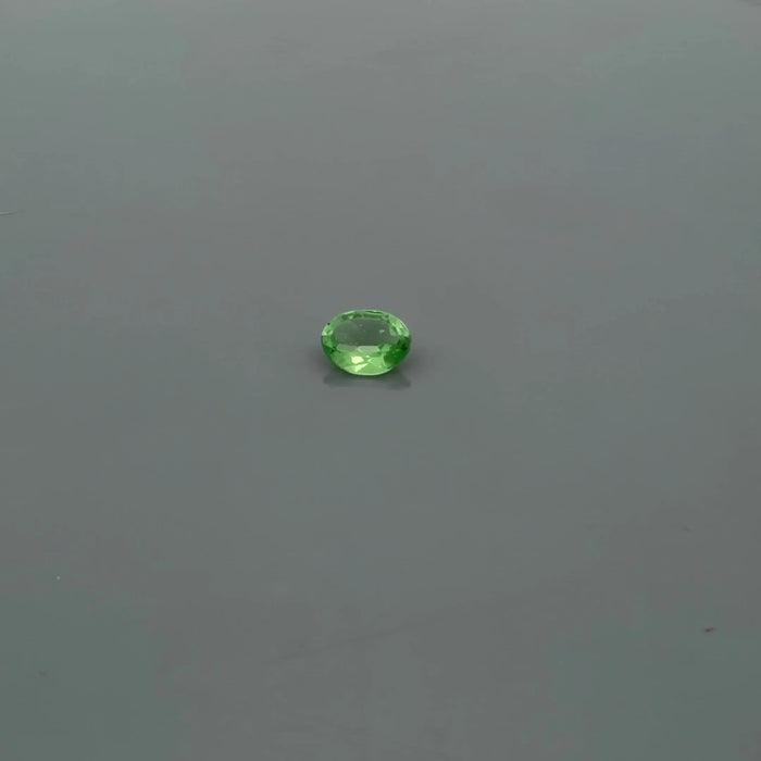 0.36ct Oval Natural Garnet (Colour Green, Clarity Slightly Included, Cut Faceted)
