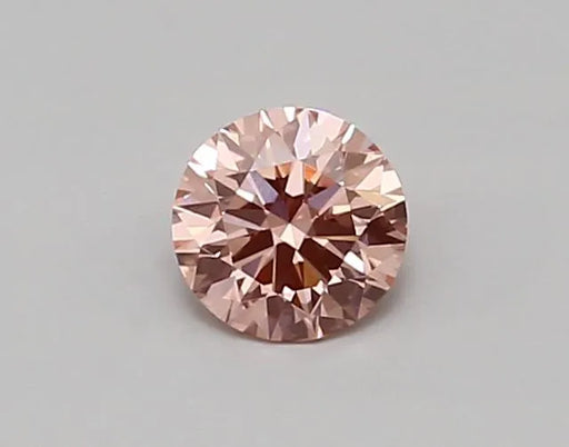 0.59ct Round Lab Grown Diamond (Colour Fancy Vivid Pink, Clarity VVS2, Cut ID, IGI Certified)