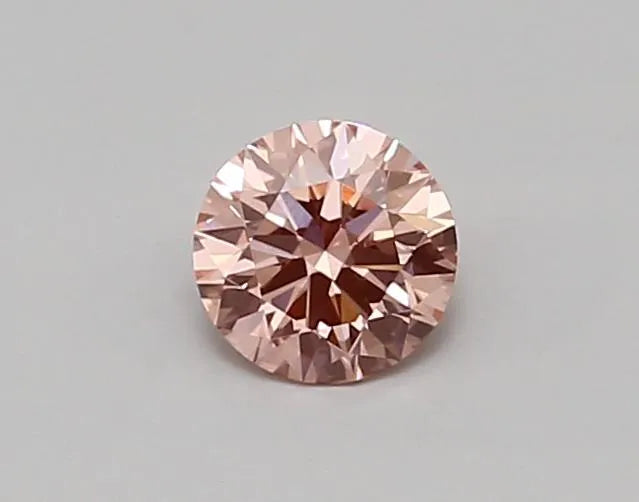 0.59ct Round Lab Grown Diamond (Colour Fancy Vivid Pink, Clarity VVS2, Cut ID, IGI Certified)