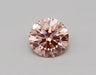 0.59ct Round Lab Grown Diamond (Colour Fancy Vivid Pink, Clarity VVS2, Cut ID, IGI Certified)