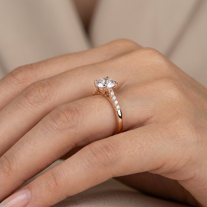 Hand wearing ring