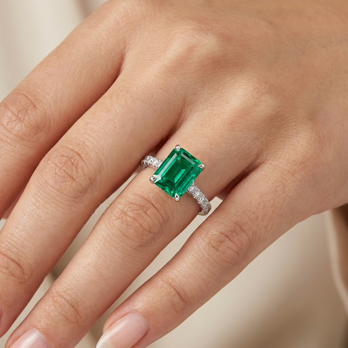Hand wearing ring