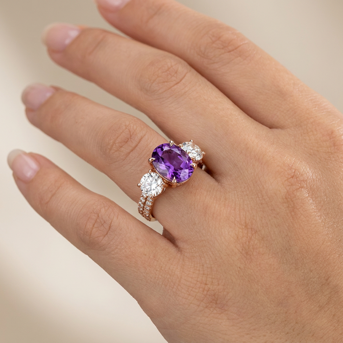 Hand wearing ring