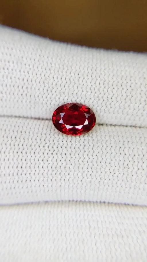 1.67ct Oval Natural Ruby (Colour Red, Clarity Eye Clean, Cut Faceted)