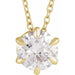 Lab-Grown Diamond Solitaire Necklace or Slide Pendant