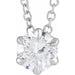 Lab-Grown Diamond Solitaire Necklace or Slide Pendant